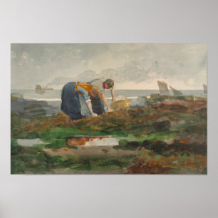 Pôster Winslow Homer - recolectores do mexilhão