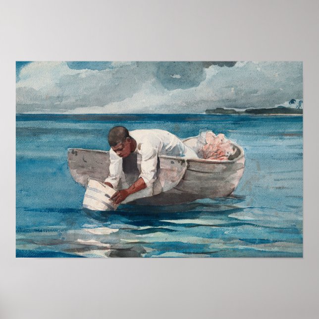 Poster Winslow Homer - Ventilador de Água (Frente)