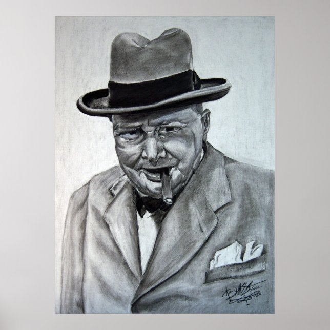 Poster Winston Churchill (Frente)