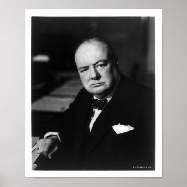 Pôster Winston Churchill (Frente)
