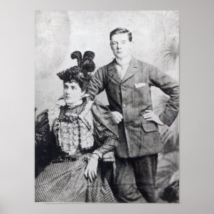 Pôster Winston Churchill com seu mãe 2