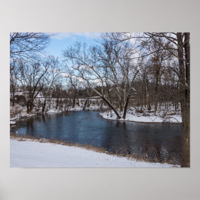 Pôster Winter Blue James River (Frente)