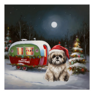 Pôster Winter Havanese Caravan Christmas Adventure
