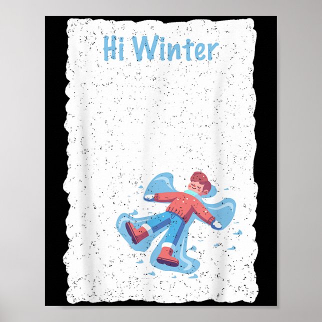 Poster Winter Holiday Ski Christmas Ski X-mas Skiing Skie (Frente)