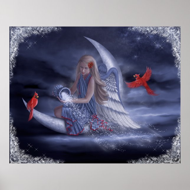 Poster Winter Moon Angel (Frente)