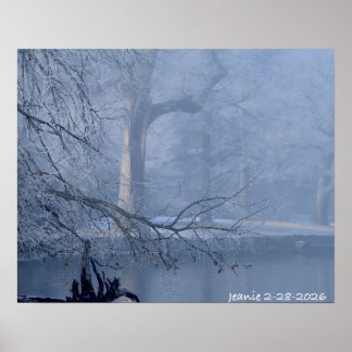 Poster Winter on the Delaware
