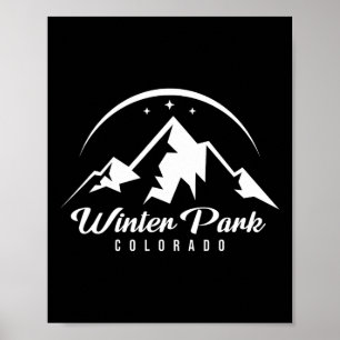 Poster Winter Park Colorado Ski Resort Skiboardin