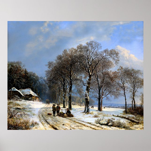 Poster Winter snow scene (Frente)