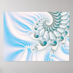 Poster Winter Snowy Spiral