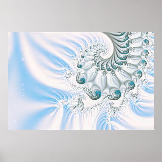 Poster Winter Snowy Spiral (Frente)