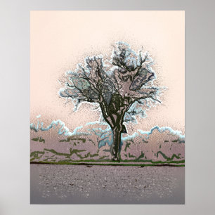 POSTER WINTER TREE