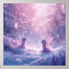 Poster Winter Whispers and Fairy Light
