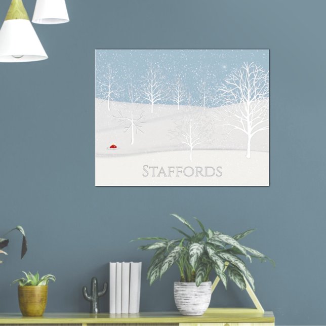 Poster Winter Wonderland Family Name (Criador carregado)