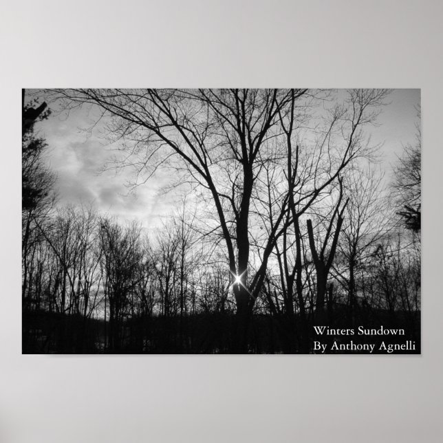 Pôster Winters Sundown (Frente)