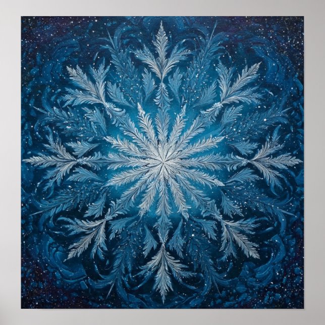 Poster WinterStarMandala (Frente)