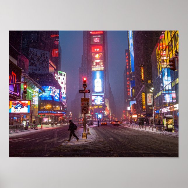 Poster Wintry Times Square  (Frente)