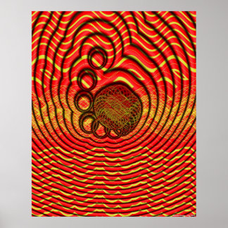 Poster Wireframe Mollusks Radiate Thought Bubbles