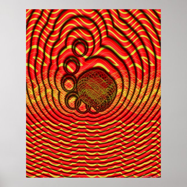 Poster Wireframe Mollusks Radiate Thought Bubbles (Frente)