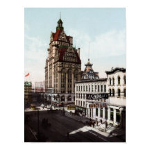 Wisconsin Street Em Milwaukee - 1900 Photochrom