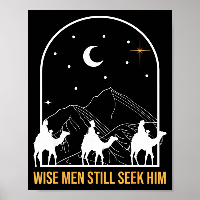 Poster Wise Men Still Seek Him Nativity Scene Christian C (Frente)