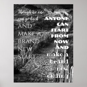Poster Wise Quote - Make a brand new ending