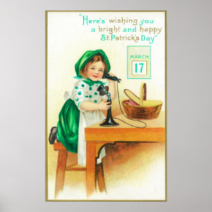 Poster Wishing You a Bright and Happy St. Patrick's