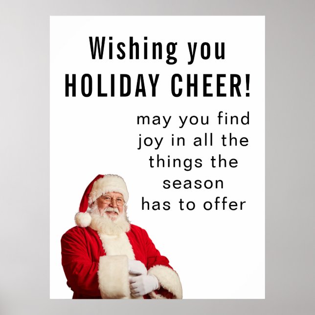 Poster Wishing you HOLIDAY CHEER (Frente)