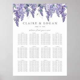 Poster Wisteria Dusty Purple Wedsing Gráfico