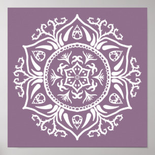 Poster Wisteria Mandala