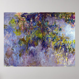 Pôster Wisteria (metade esquerda) por Claude Monet