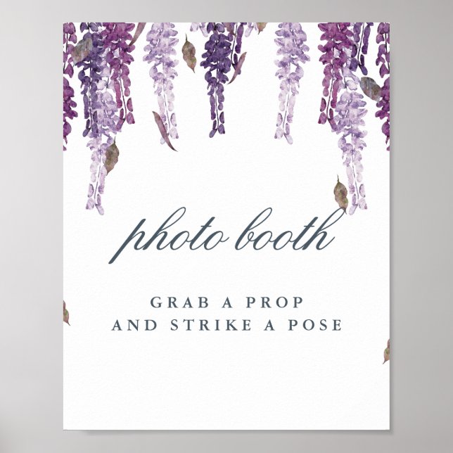 Poster Wisteria sonha com a placa de casamento da cabine (Frente)