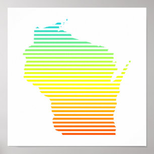 Pôster wisWisconsin chill fade