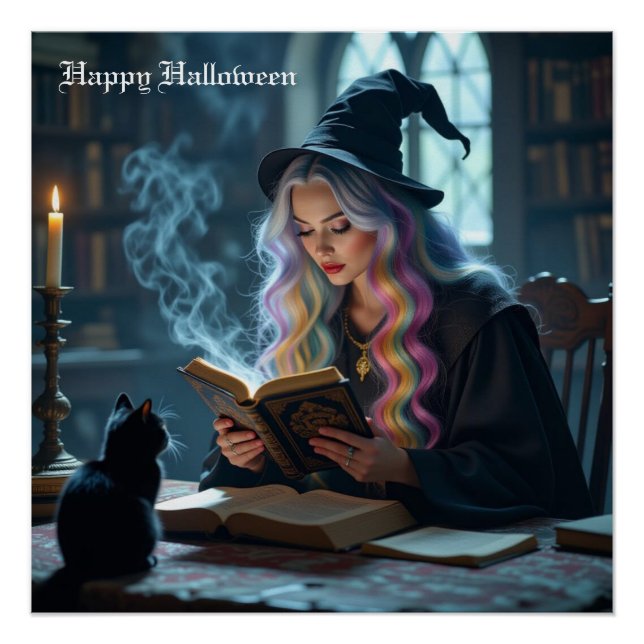 Pôster Witch Cat (Frente)