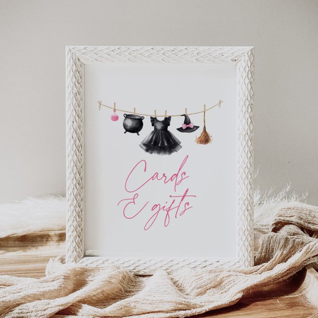 Poster Witch Halloween Baby Shower Cards and Gifts (Criador carregado)