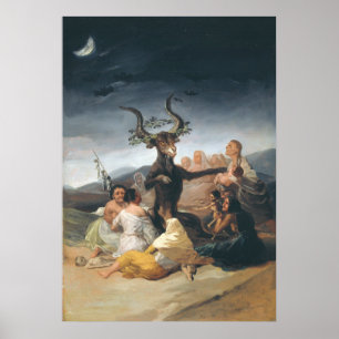 Pôster Witches Sabá - Francisco de Goya (1797-1798)