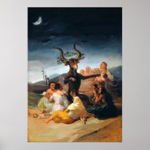 Poster Witches Sabbath, de Francisco Goya (1798)