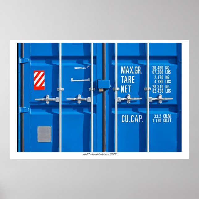 Poster with Transport Container (Frente)