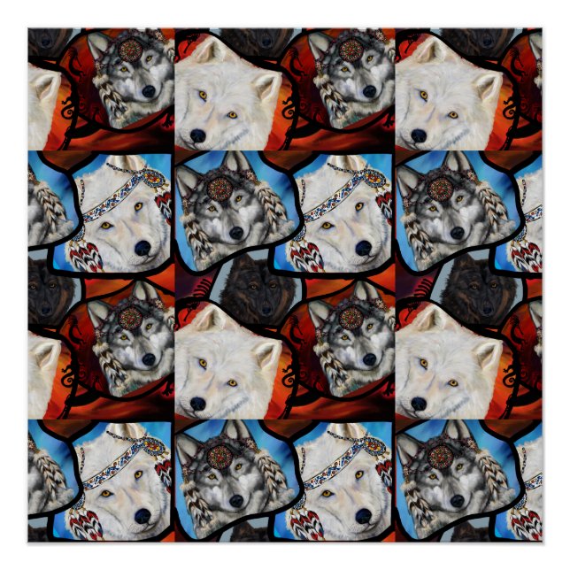 PÔSTER WOLF ART (Frente)