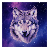 Wolf Galaxy Stars Festa de aniversário Cósmica