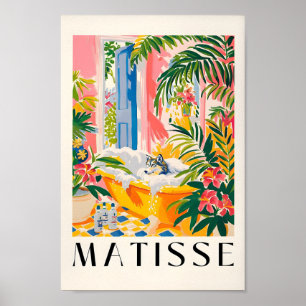 Poster Wolf In Bathtub Funny Poster, Matisse Art Impressã