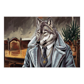 Pôster Wolf Mob Boss Poster