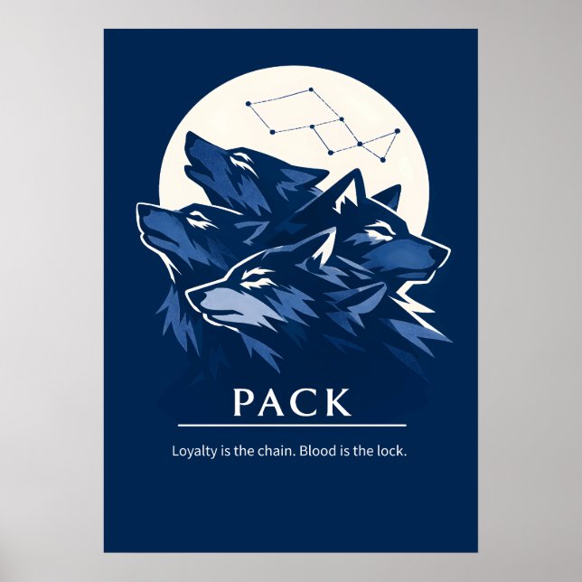 Poster Wolf Pack Loyalty Art (Frente)