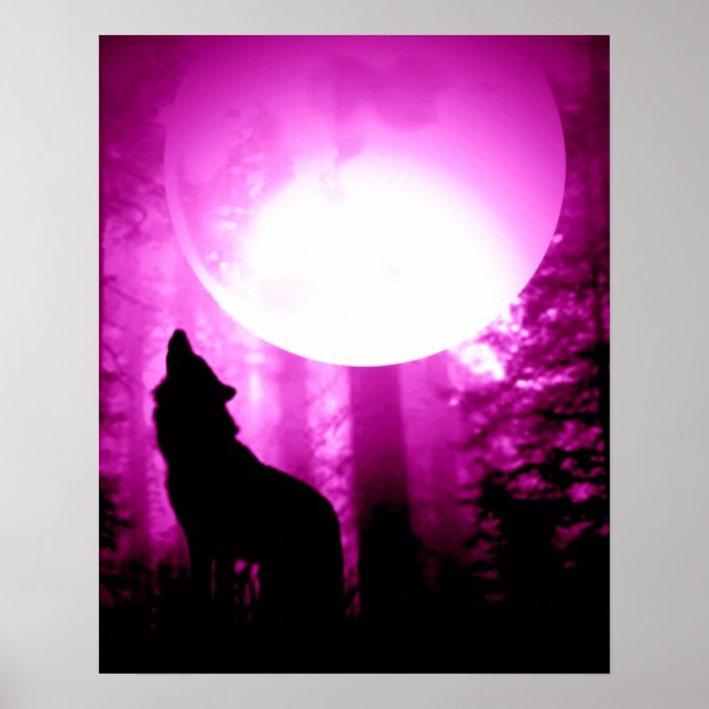 Poster Wolf Silhouette Único de Howling (Frente)