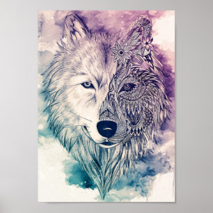 Poster Wolf trabalho de arte