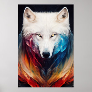 Poster Wolf White wolf Animal Discovery Adventure Nature