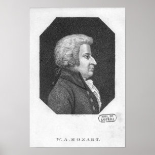 Pôster Wolfgang Amadeus Mozart