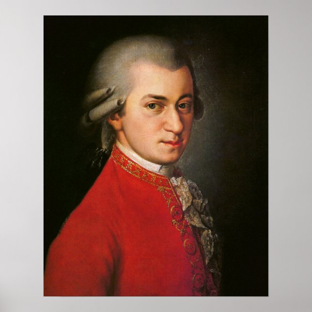 Poster Wolfgang Amadeus Mozart Portrait (Frente)