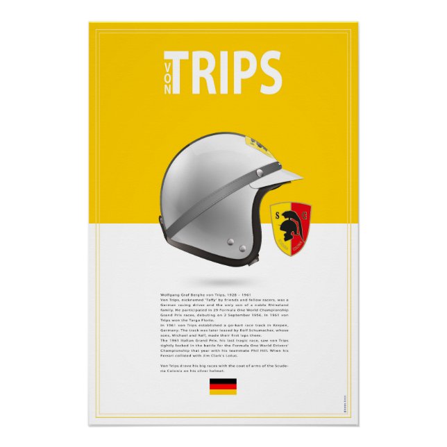 Pôster Wolfgang v. Trips Helmet (Frente)