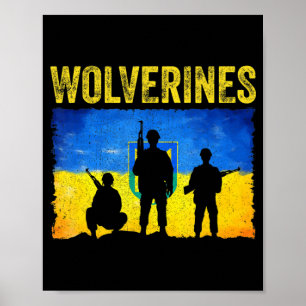 Poster Wolverines Support Ukraine