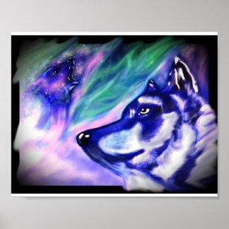 Pôster Wolves in an aura